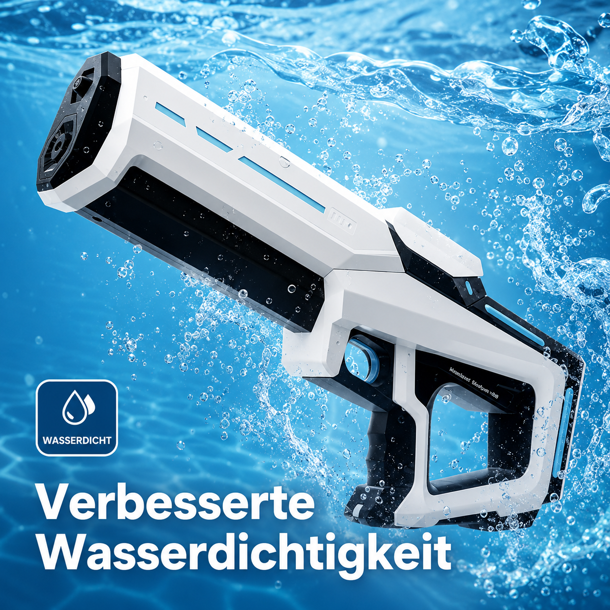HydroBlitz Pro – Elektrische Wasserpistole mit Auto-Saugfunktion